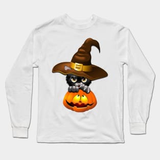 Witch Cat Long Sleeve T-Shirt